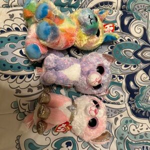 Ty Beanie Boos Colorful Plush Trio